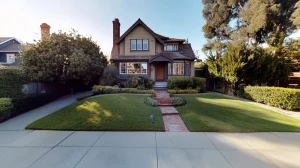 Google Street View image used in sextortion scam, showing online privacy concerns.